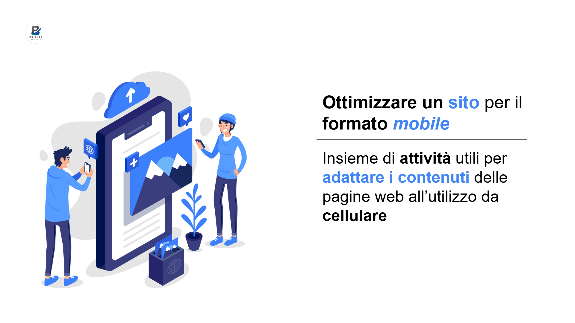 Infografica che mostra al lettore la Definizione ottimizzare sito per mobile