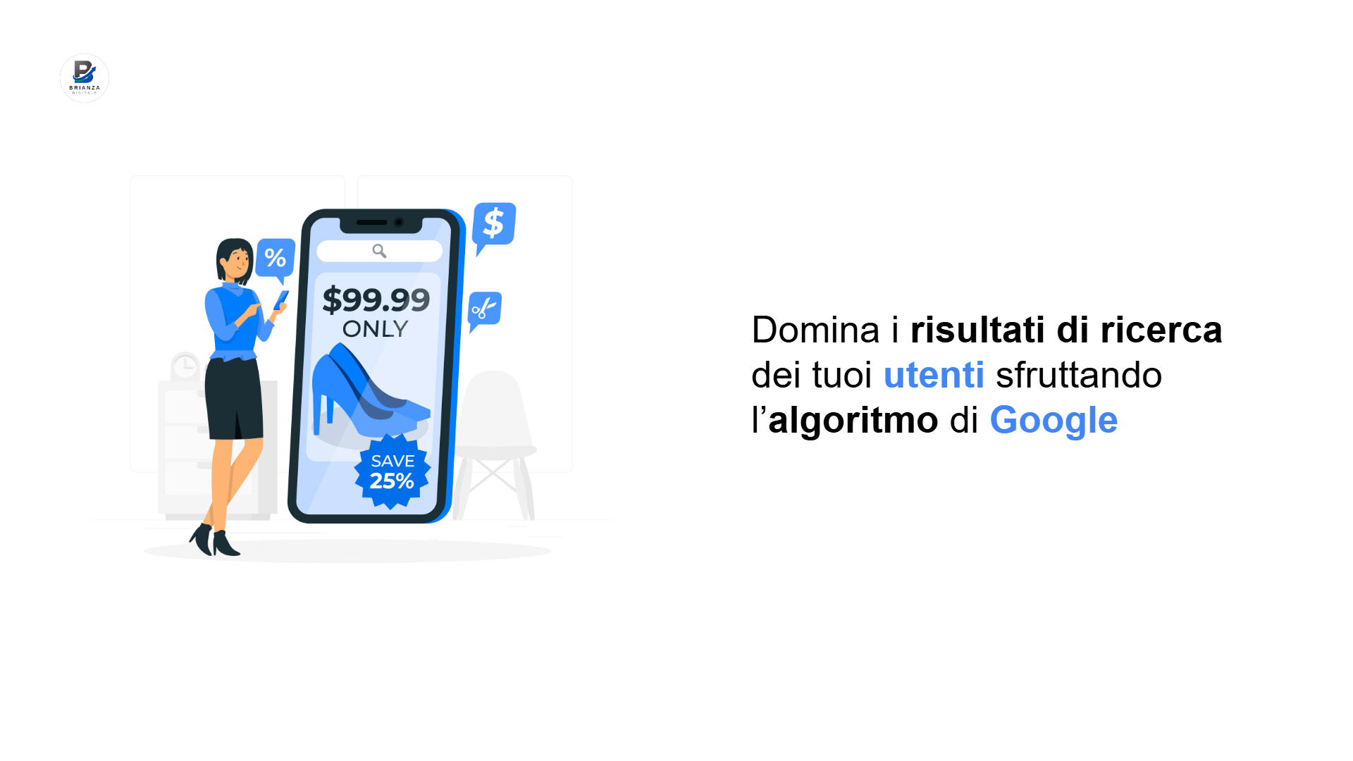 Infografica che mostra l'obiettivo della SEO per E commerce