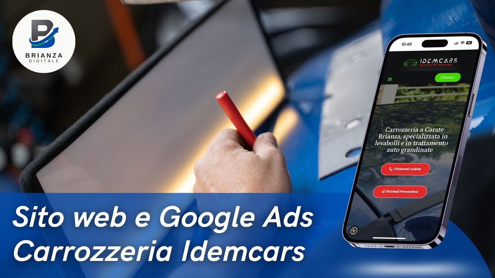 Sito Web e Google Ads per la Carrozzeria Idemcars