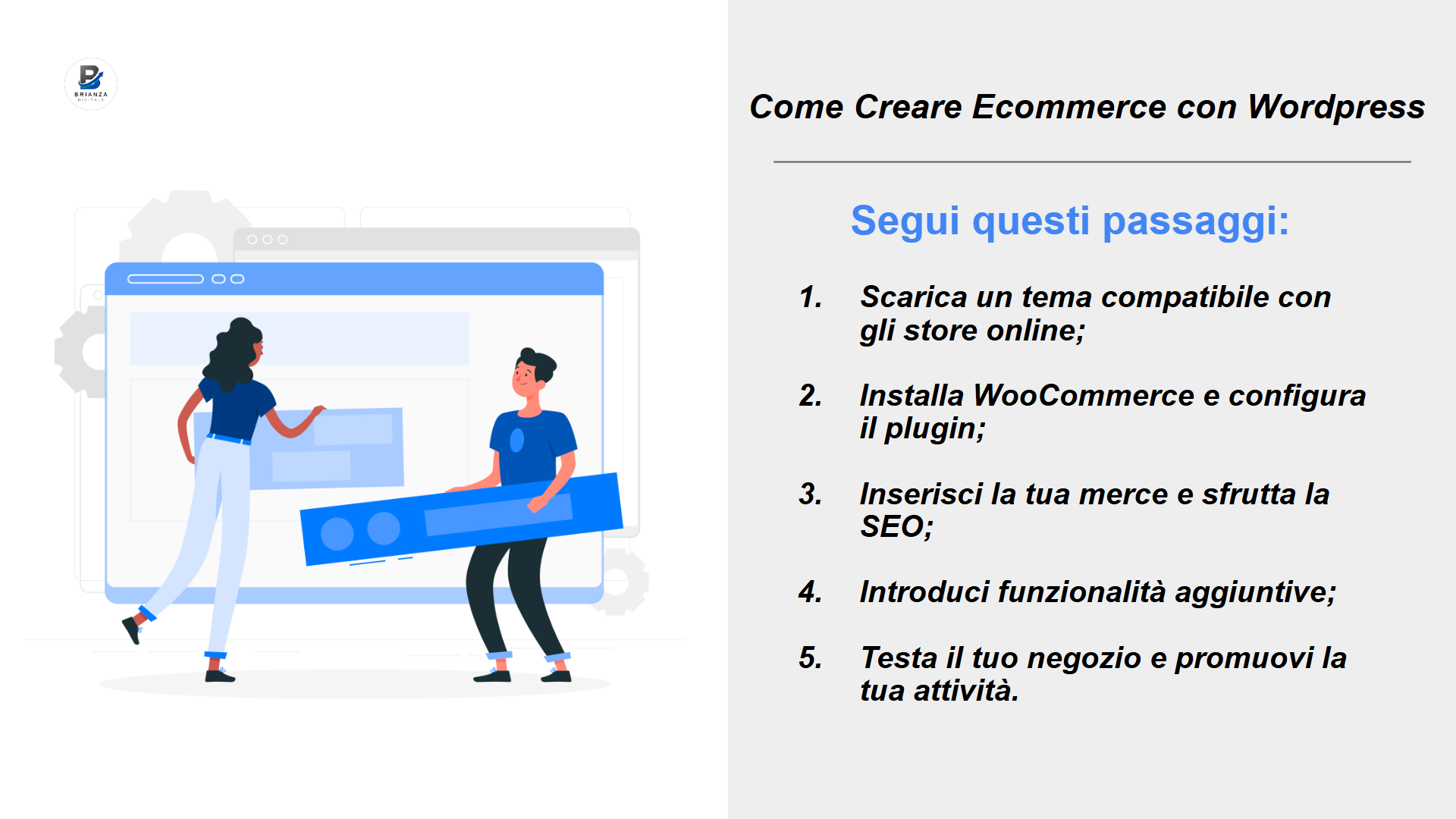 Come creare Ecommerce con WordPress strategia