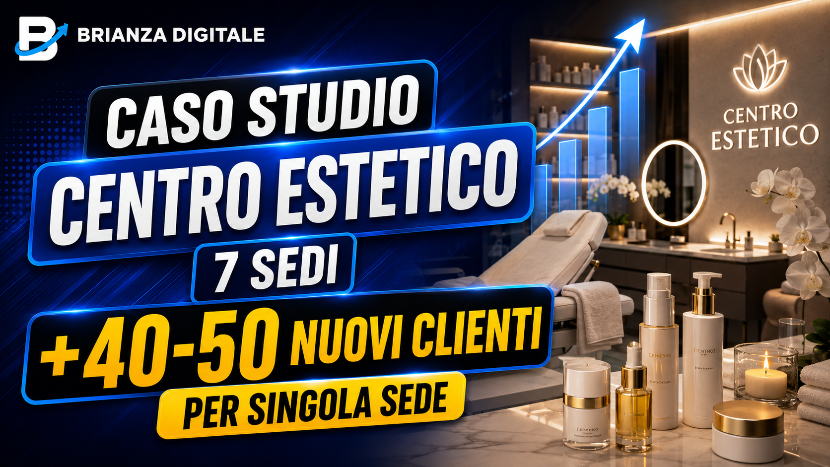 Caso studio marketing centro estetico: +40/50 clienti al mese per sede