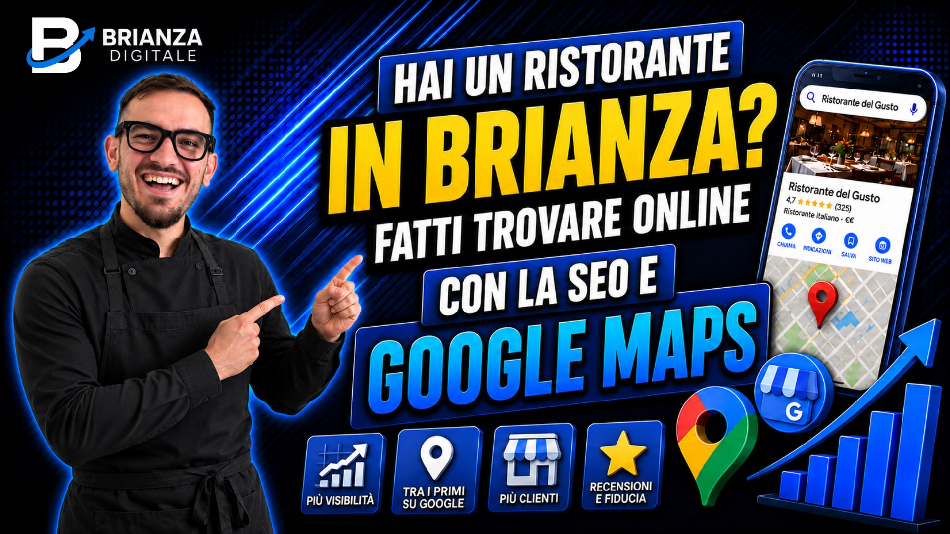 Google Maps per ristoranti in Brianza con scheda ottimizzata