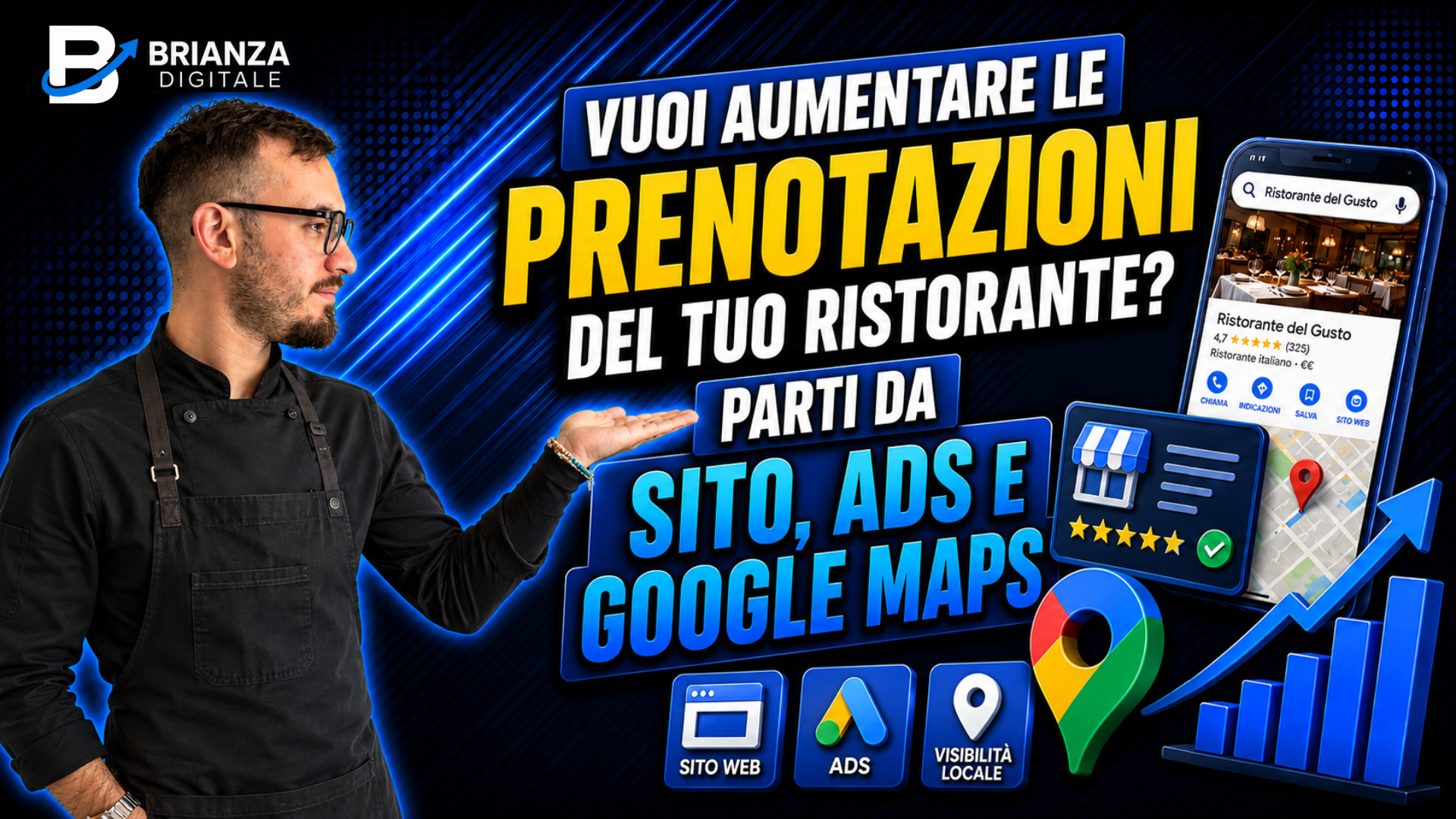 sito web e Google Ads per ristoranti in Brianza