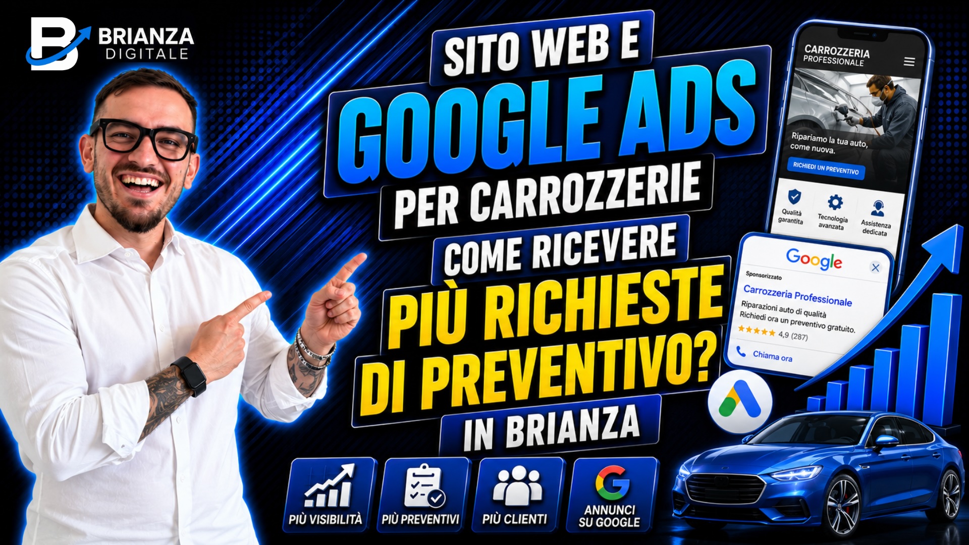Google Ads per carrozzerie in Brianza