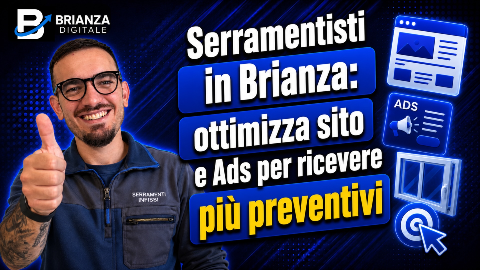 Sito web e google ads per serramentisti