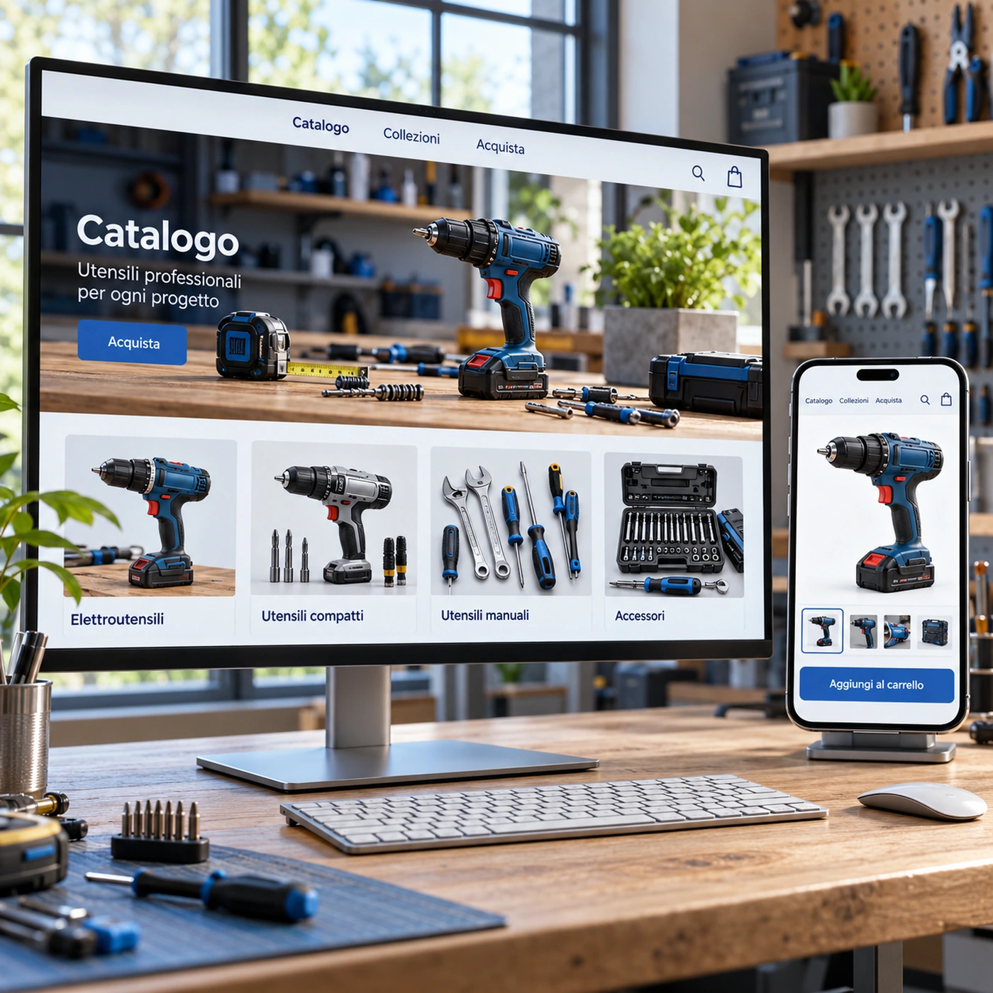 Realizzazione e-commerce Nova Milanese: negozio online professionale su computer e smartphone.